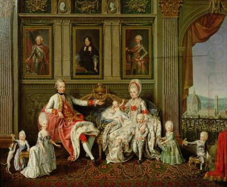 Grobherzog Leopold mit seiner Familie, unknow artist